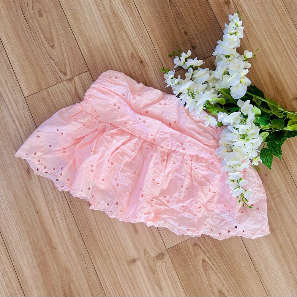 NEW Pink Eyelet Skirt